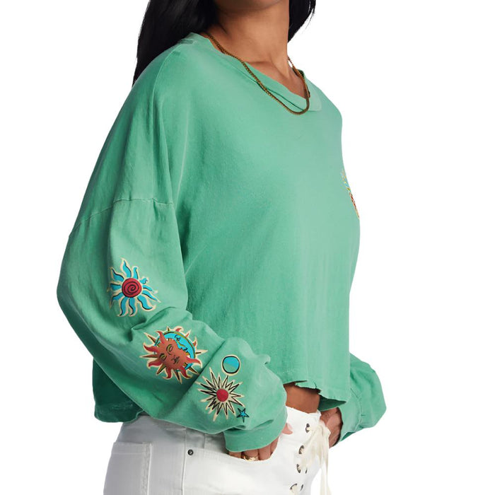 Billabong Women's Beach Boyfriend Crop Top WOMEN - Clothing - Tops - Long Sleeved Billabong