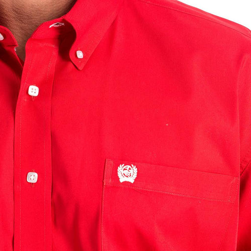 Cinch Men's Solid Red Button Shirt MEN - Clothing - Shirts - Long Sleeve Cinch