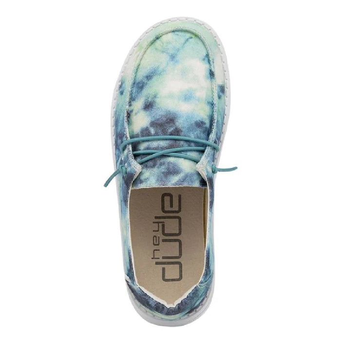 Hey Dude Youth Wendy - Tie Dye Ocean KIDS - Footwear - Casual Shoes Hey Dude