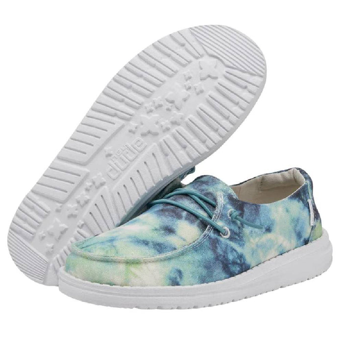Hey Dude Youth Wendy - Tie Dye Ocean KIDS - Footwear - Casual Shoes Hey Dude