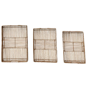 Hand-Woven Bamboo Handled Tray HOME & GIFTS - Home Decor - Decorative Accents Creative Co-Op   