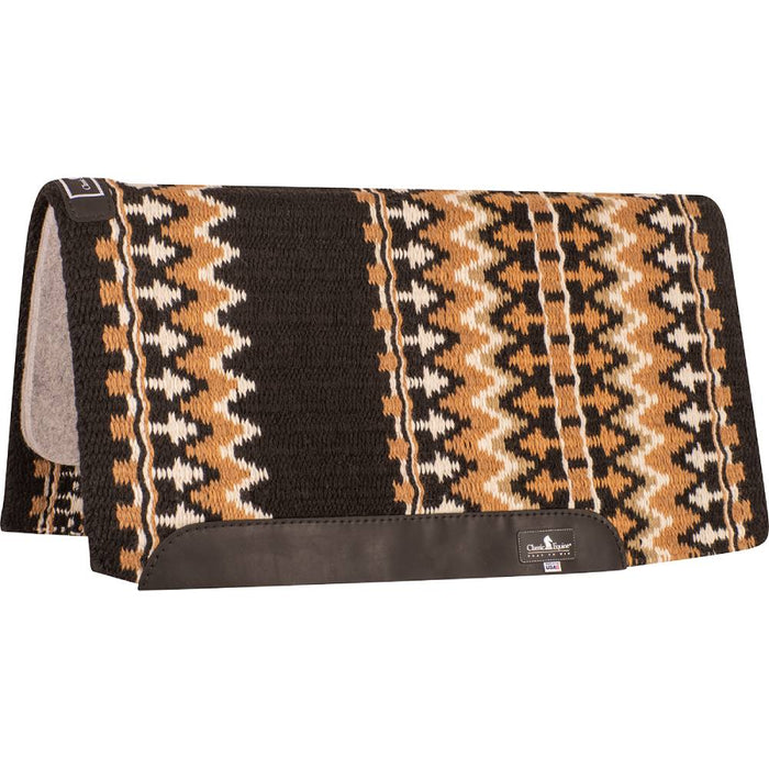 Classic Equine Classic Wool Top Pad - 34"x38" Tack - Saddle Pads Classic Equine Black/Buckskin