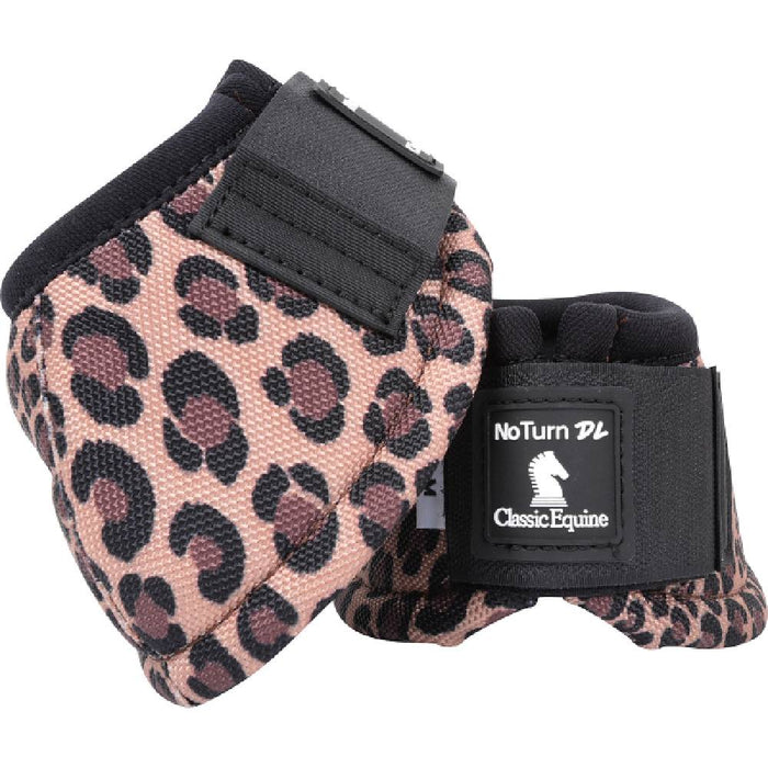 Classic Equine Dy-No-Turn DL Bell Boots Tack - Leg Protection Classic Equine Cheetah S