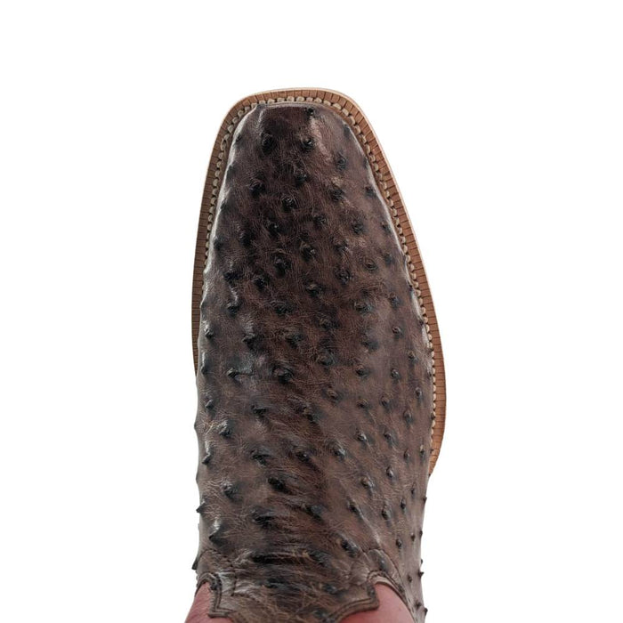 R Watson Men's Kango Tobac Full Quill Ostrich Cutter Toe Boot MEN - Footwear - Exotic Western Boots R Watson