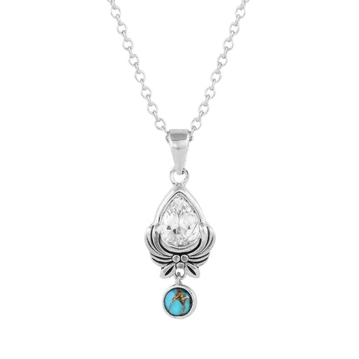 Montana Silversmiths Western Zen Crystal Turquoise Necklace WOMEN - Accessories - Jewelry - Necklaces Montana Silversmiths
