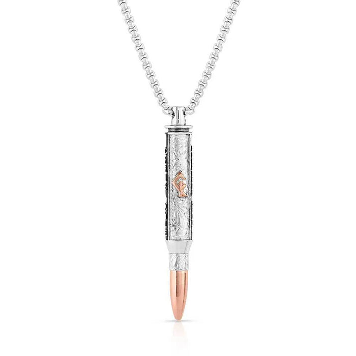 Montana Silversmiths Chris Kyle I'll Cover You Sniper Bullet Necklace MEN - Accessories - Jewelry & Cuff Links Montana Silversmiths