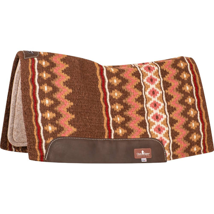 Classic Equine ESP Contour Saddle Pad - 32"x34" Tack - Saddle Pads Classic Equine Chestnut / Fawn