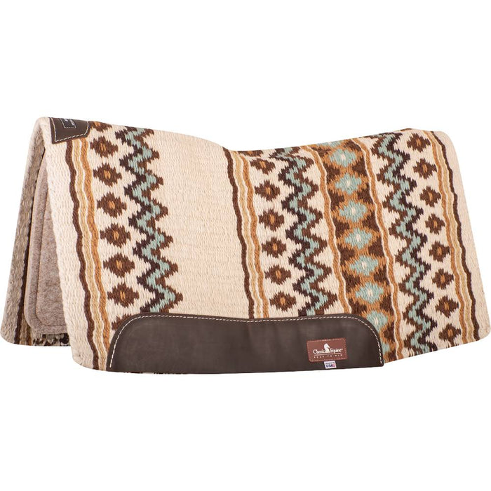 Classic Equine ESP Contour Saddle Pad - 32"x34" Tack - Saddle Pads Classic Equine Cream / Coffee