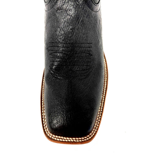 Macie Bean Black Smooth Ostrich Boot WOMEN - Footwear - Boots - Exotic Boots Macie Bean
