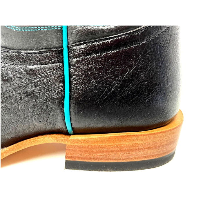 Macie Bean Black Smooth Ostrich Boot WOMEN - Footwear - Boots - Exotic Boots Macie Bean