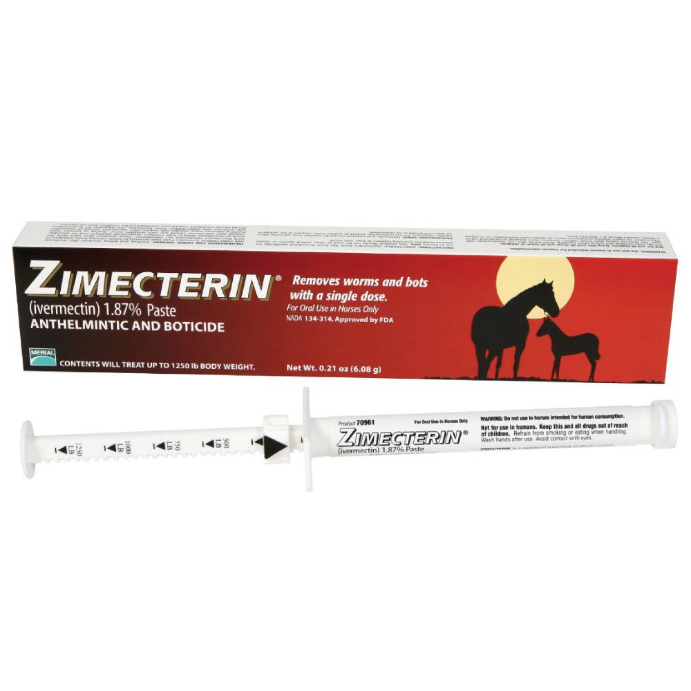 Zimecterin (ivermectin) Equine - Dewormer Merial   