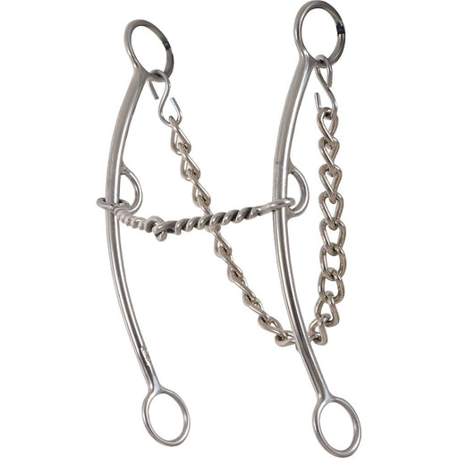 Classic Equine Goostree Long Shank Twisted Wire Snaffle Pickup Bit Tack - Bits Classic Equine