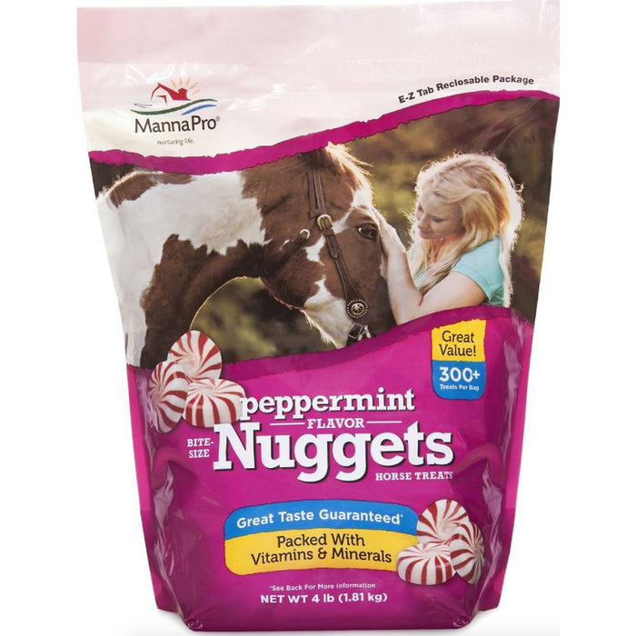 Manna Pro Bite-Size Nuggets Equine - Toys & Treats Manna Pro Peppermint 1 lb