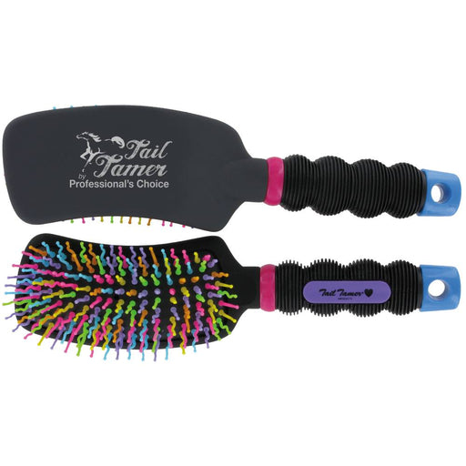 Professional's Choice Curved Handle Rainbow Brush Equine - Grooming Professional's Choice