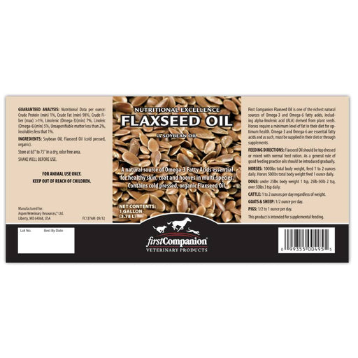 First Companion Flaxseed Oil Equine - Supplements First Companion