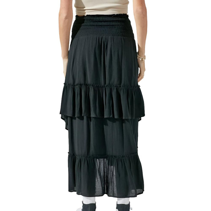 Day + Moon Smocked Convertible Midi Skirt WOMEN - Clothing - Skirts Day + Moon
