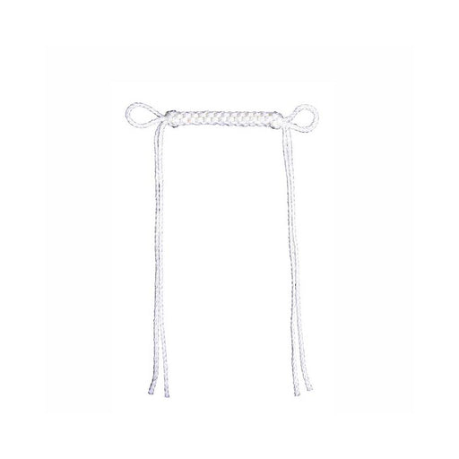 Metalab White Braided Lead Curb Strap Tack - Bits Metalab