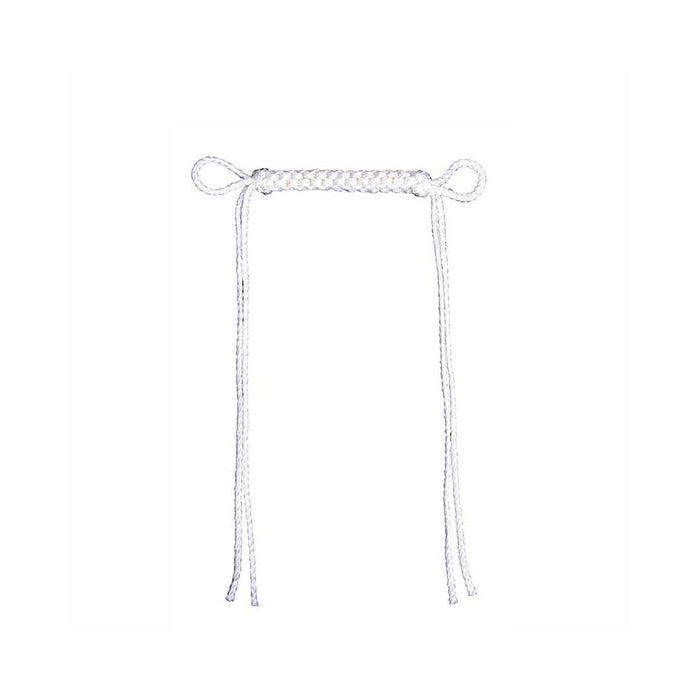 Metalab White Braided Lead Curb Strap Tack - Bits Metalab