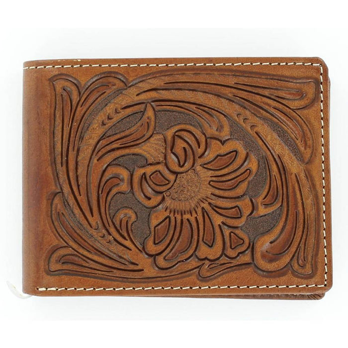 Nocona Floral Embossed Bi-Fold Wallet MEN - Accessories - Wallets & Money Clips M&F Western Products