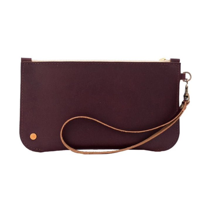 Rustico Brooklyn Leather Clutch WOMEN - Accessories - Handbags - Clutches & Pouches RUSTICO BURGUNDY