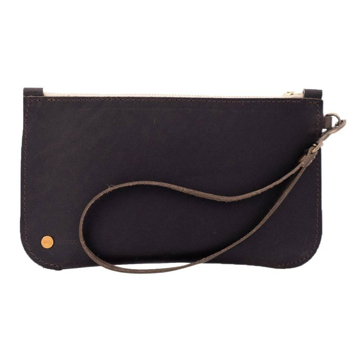 Rustico Brooklyn Leather Clutch WOMEN - Accessories - Handbags - Clutches & Pouches RUSTICO CHARCOAL