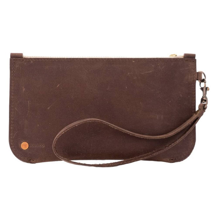 Rustico Brooklyn Leather Clutch WOMEN - Accessories - Handbags - Clutches & Pouches RUSTICO DARK BROWN