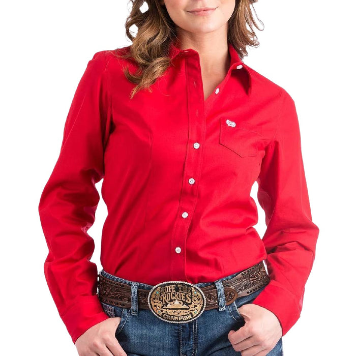 Cinch Women's Solid Button Up Shirt WOMEN - Clothing - Tops - Long Sleeved Cinch