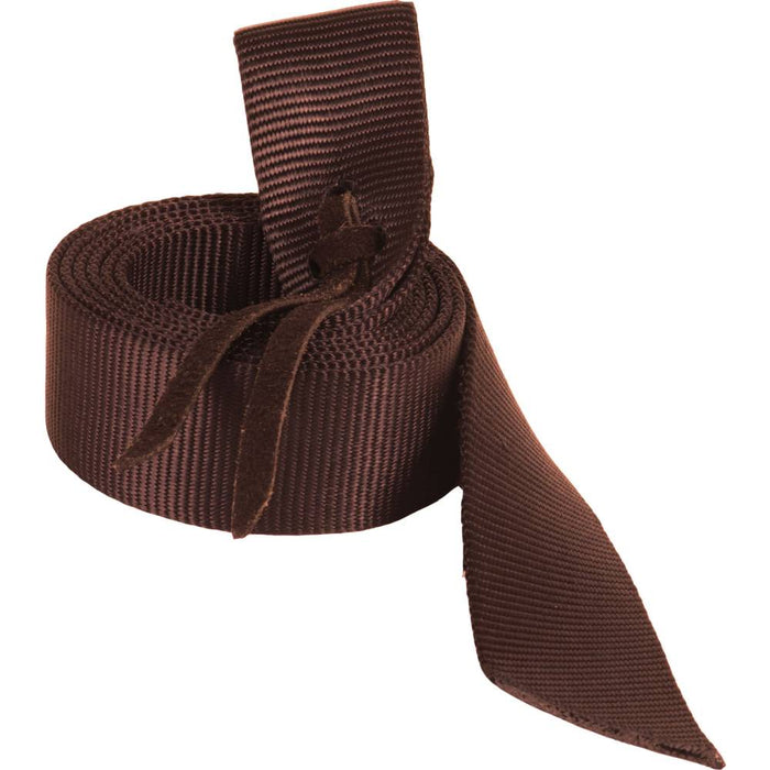 Mustang 6' Nylon Latigo Tie Strap Tack - Saddle Accessories Mustang Brown