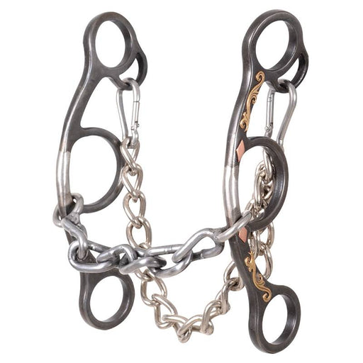 Sherry Cervi Diamond Floral Short Shank Chain Gag Bit Tack - Bits Classic Equine