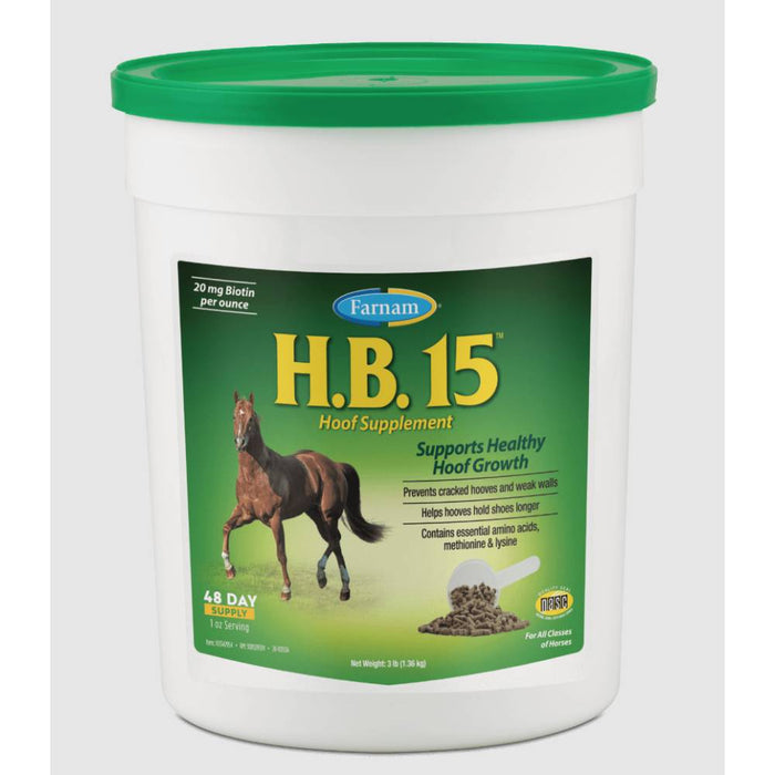 HB 15 Hoof Supplement Farrier & Hoof Care - Supplements Farnam 3 lb