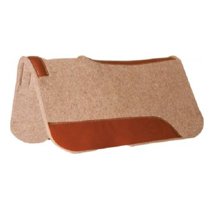 Mustang Tan Wool Contoured Pony Pad Tack - Saddle Pads Mustang 3/4"