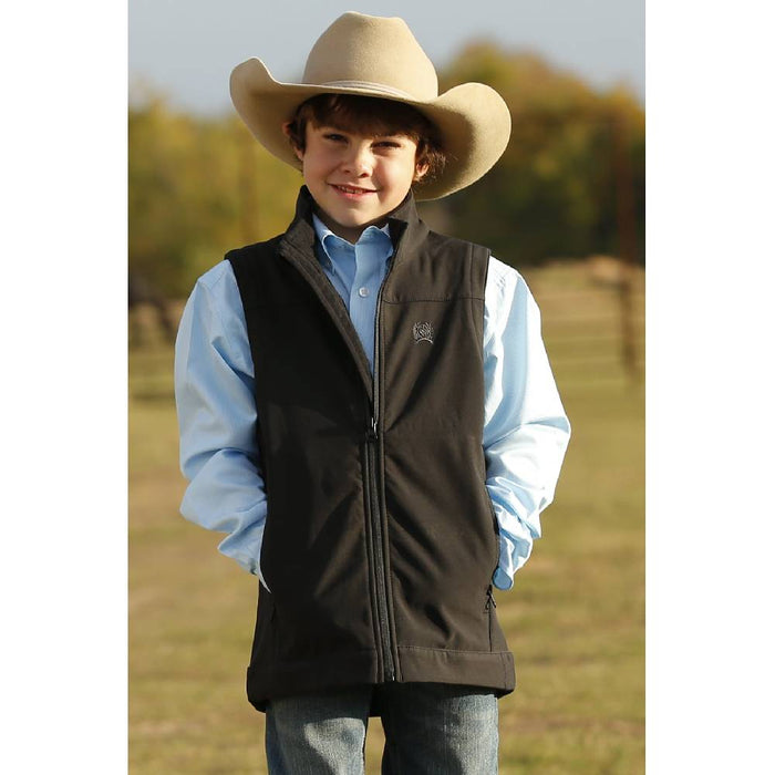 Cinch Boy's Bonded Black Vest KIDS - Boys - Clothing - Outerwear - Vests Cinch
