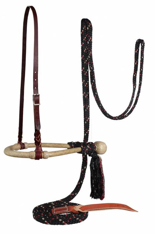 Professional's Choice Bosal/Mecate Set Tack - Nosebands & Tie Downs Professional's Choice Black/Wine