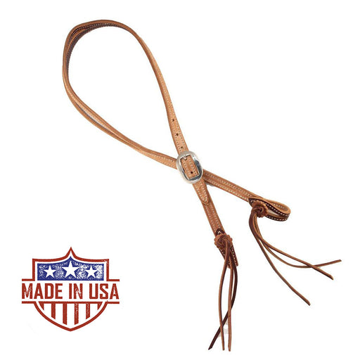 Patrick Smith Double Stitched Split Ear Headstall Tack - Headstalls Patrick Smith