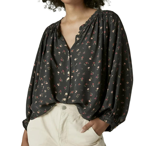 Lucky Brand Floral Button Front Shirt WOMEN - Clothing - Tops - Long Sleeved Lucky Brand Jeans