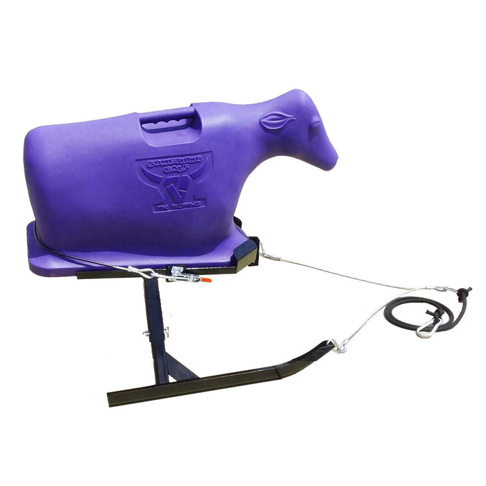7K Something Calf Sled w/Calf Dummy Tack - Ropes & Roping 7K ROPING Purple