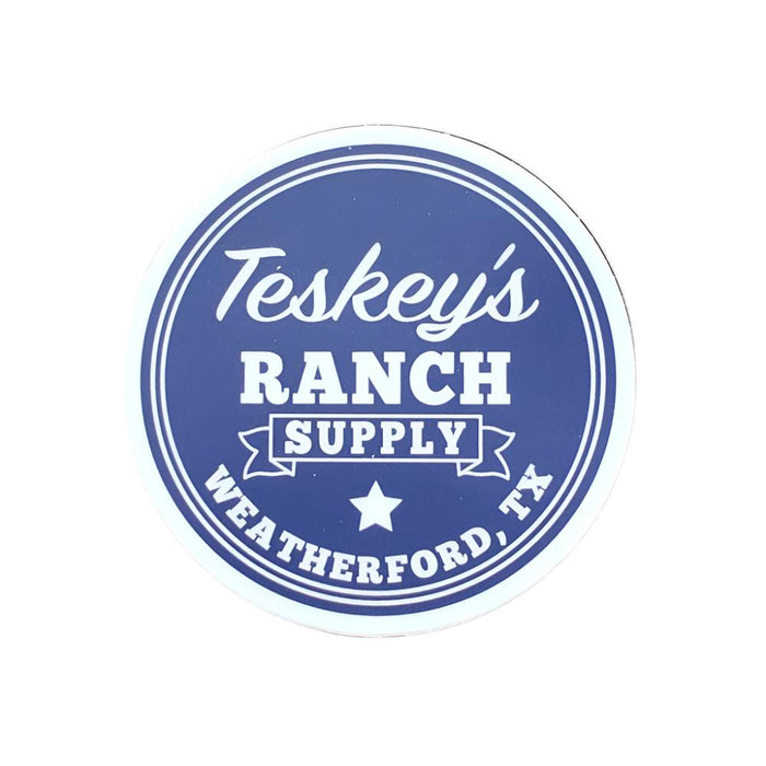 Teskey's Ranch Supply Round Vinyl Sticker TESKEY'S GEAR - Stickers Teskey's
