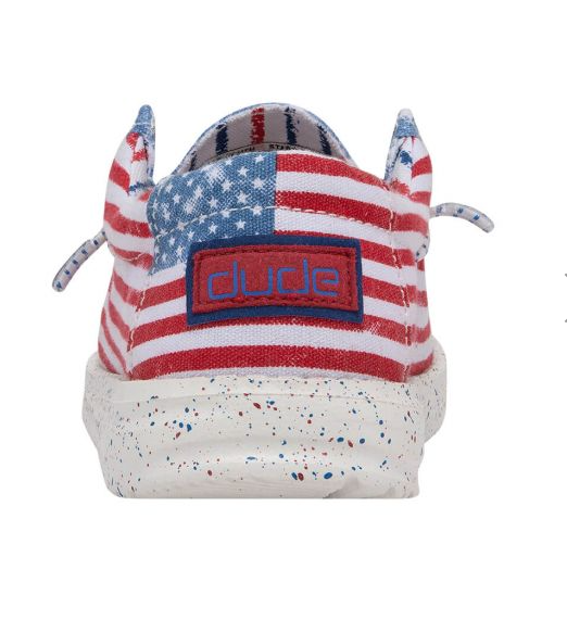Hey Dude Youth Wally - Stars N Stripes KIDS - Footwear - Casual Shoes Hey Dude