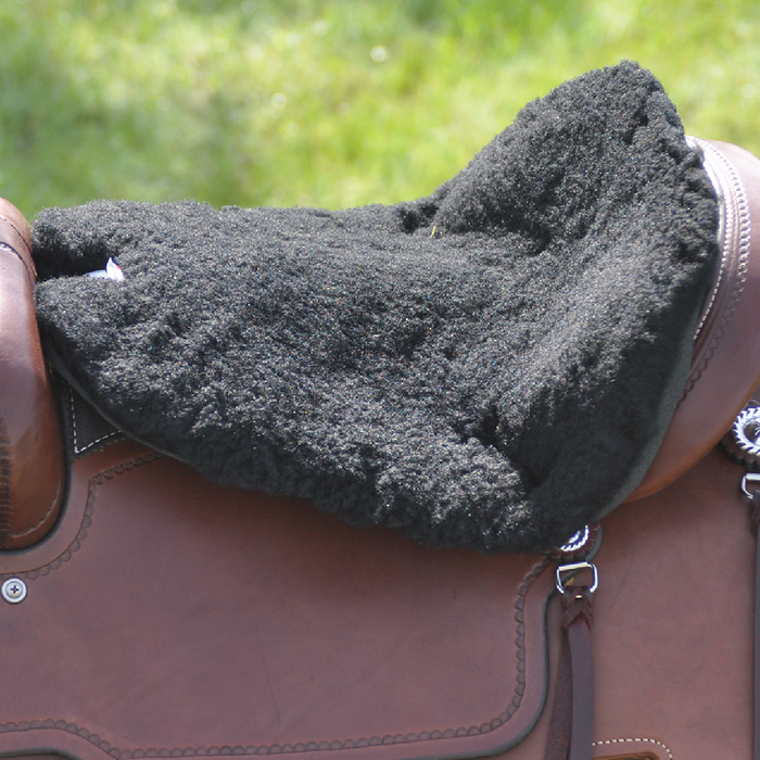 Cashel Western Large Fleece Tush Cushion Tack - Saddle Accessories Cashel Black