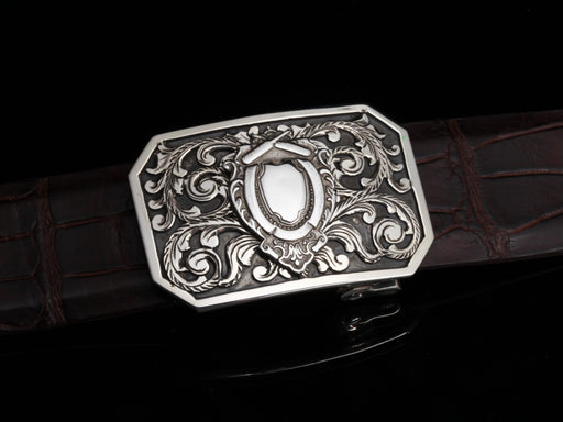 Comstock Heritage Trace Shield Filigree Buckle ACCESSORIES - Additional Accessories - Buckles Comstock Heritage