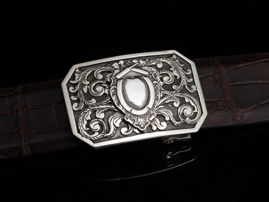 Comstock Heritage Trace Shield Filigree Buckle ACCESSORIES - Additional Accessories - Buckles Comstock Heritage