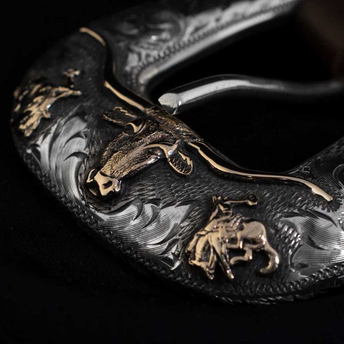 Comstock Heritage Longhorn Buckle Set with Stars & Chief Head ACCESSORIES - Additional Accessories - Buckles Comstock Heritage