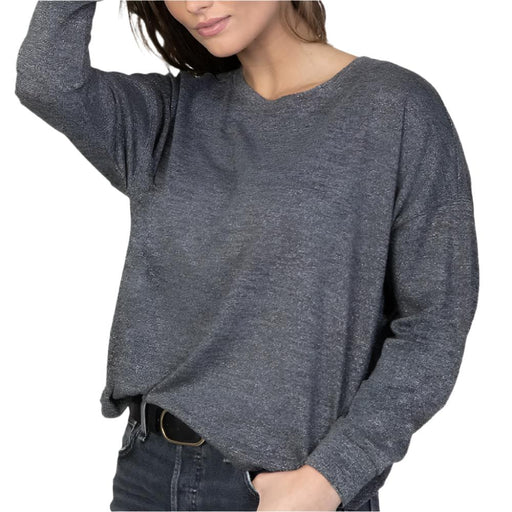 Dylan Shimmer Lux Dolman Crew Top WOMEN - Clothing - Tops - Long Sleeved Dylan