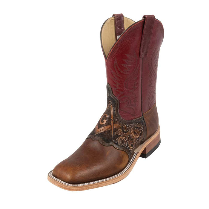Anderson Bean Men's Freemason Square Toe Boot - Teskey's Exclusive MEN - Footwear - Western Boots Anderson Bean Boot Co.