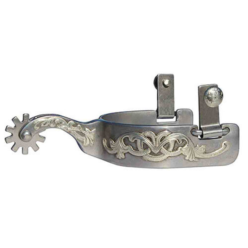 Professional's Choice Bob Avila Floral Medium Shank Spur Tack - Spurs Professional's Choice