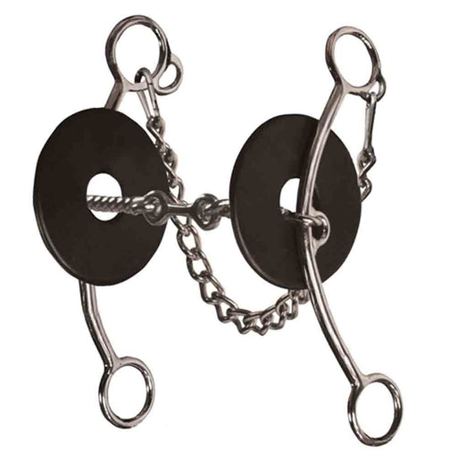 Professional's Choice Brittany Pozzi Lifter Series Long Shank 3-Piece Twisted Wire Snaffle Bit Tack - Bits Professional's Choice