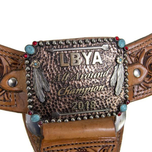 Trophy Breastcollar with Buckle Center Customs & Awards - Buckles Custom