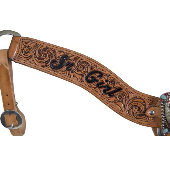 Trophy Breastcollar with Buckle Center Customs & Awards - Buckles Custom