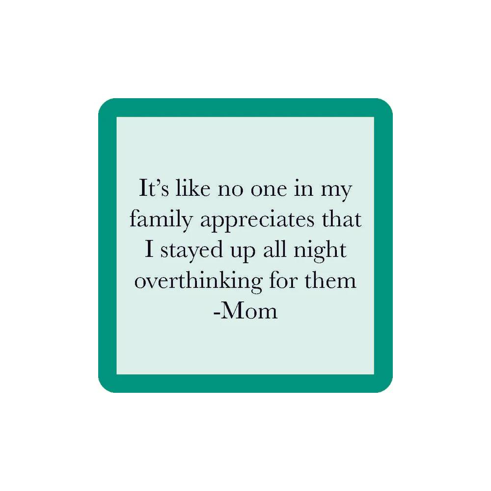 Overthink Mom Coaster HOME & GIFTS - Home Decor - Decorative Accents Drinks On Me   