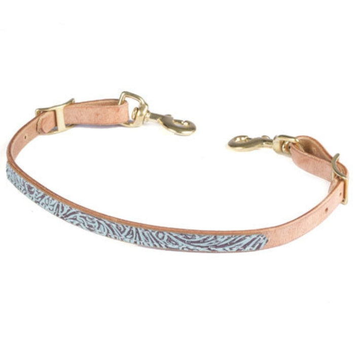 Teskey's Turquoise Western Tooled Wither Strap Tack - Breast Collars Teskey's